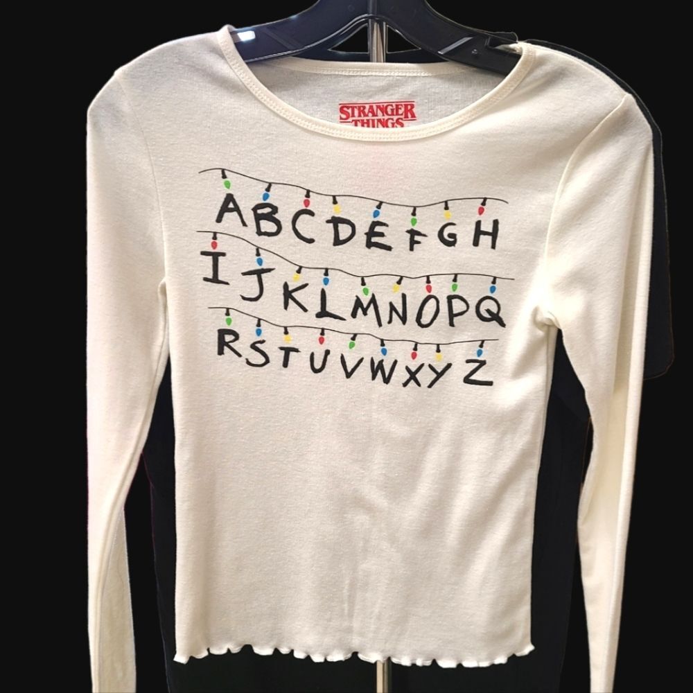 Stranger Things Long Sleeve Top size XS NEW WITH TAGS